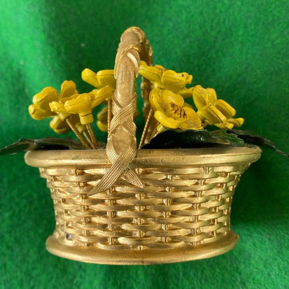 Gorham Jane Hutcheson Brass Floral Sculpture Vintage